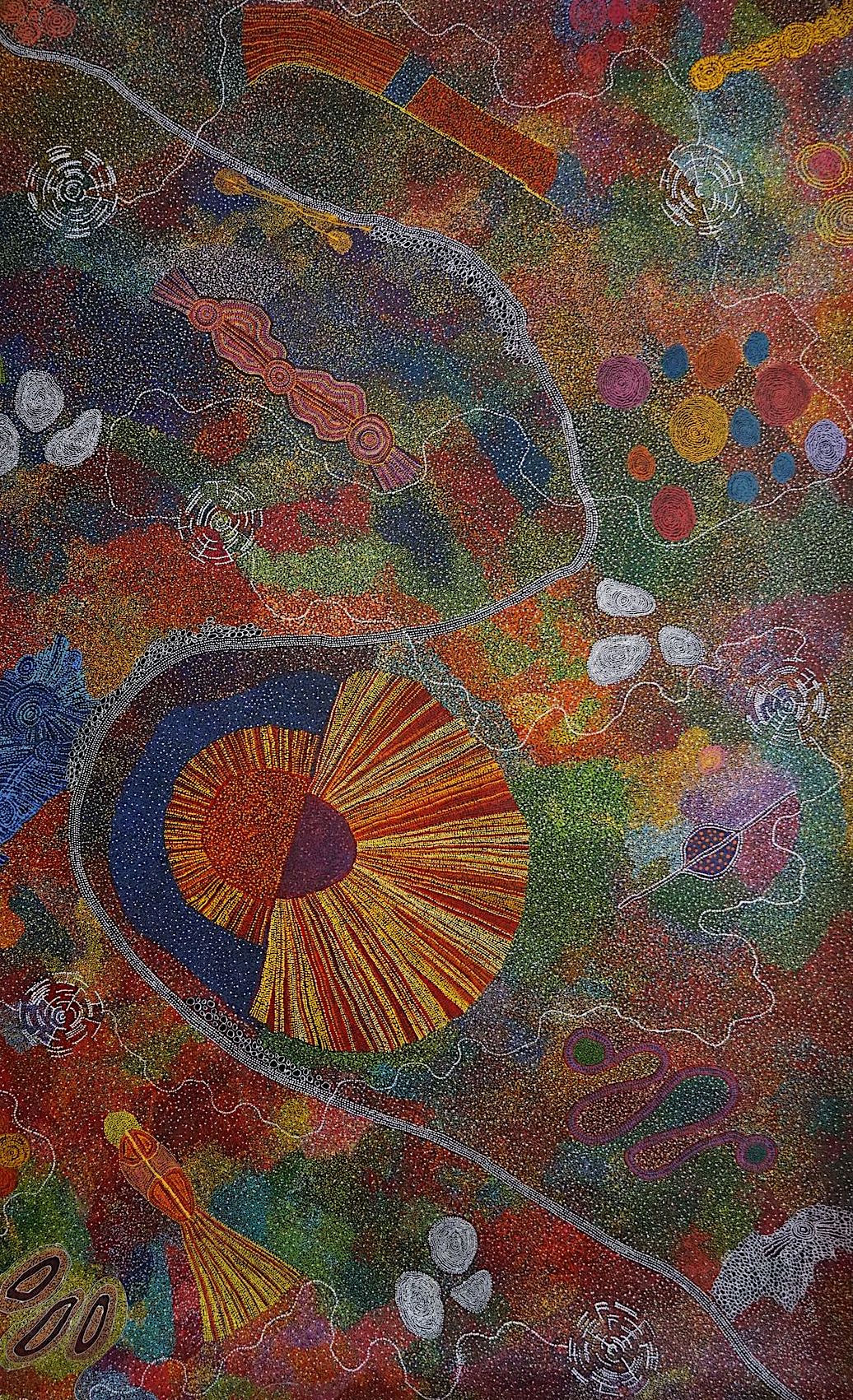 Title: Sunset, size 2000 x 1600 mm.