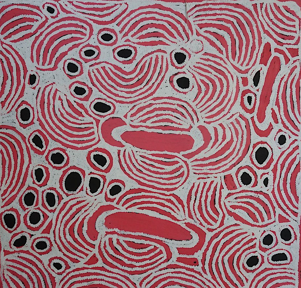 Wirrulunga, size 1200 x 1200 mm.