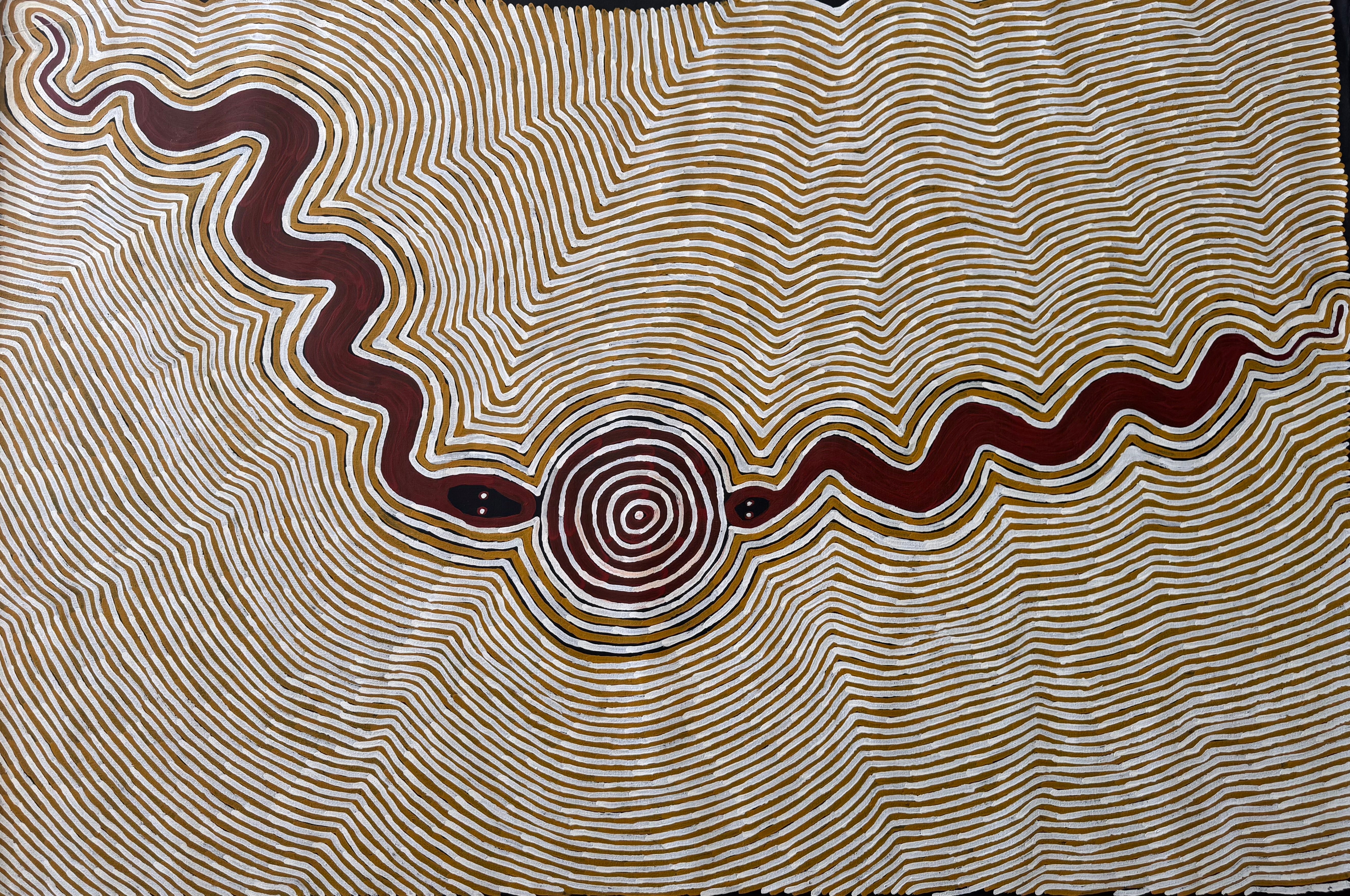 Title: Tingari/ Snake Dreaming , Size: 1200x1800