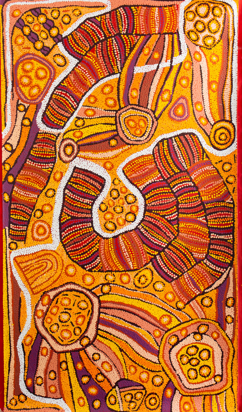 Title: Marripinti (Grandmothers Country), size 830 x 1640 mm.