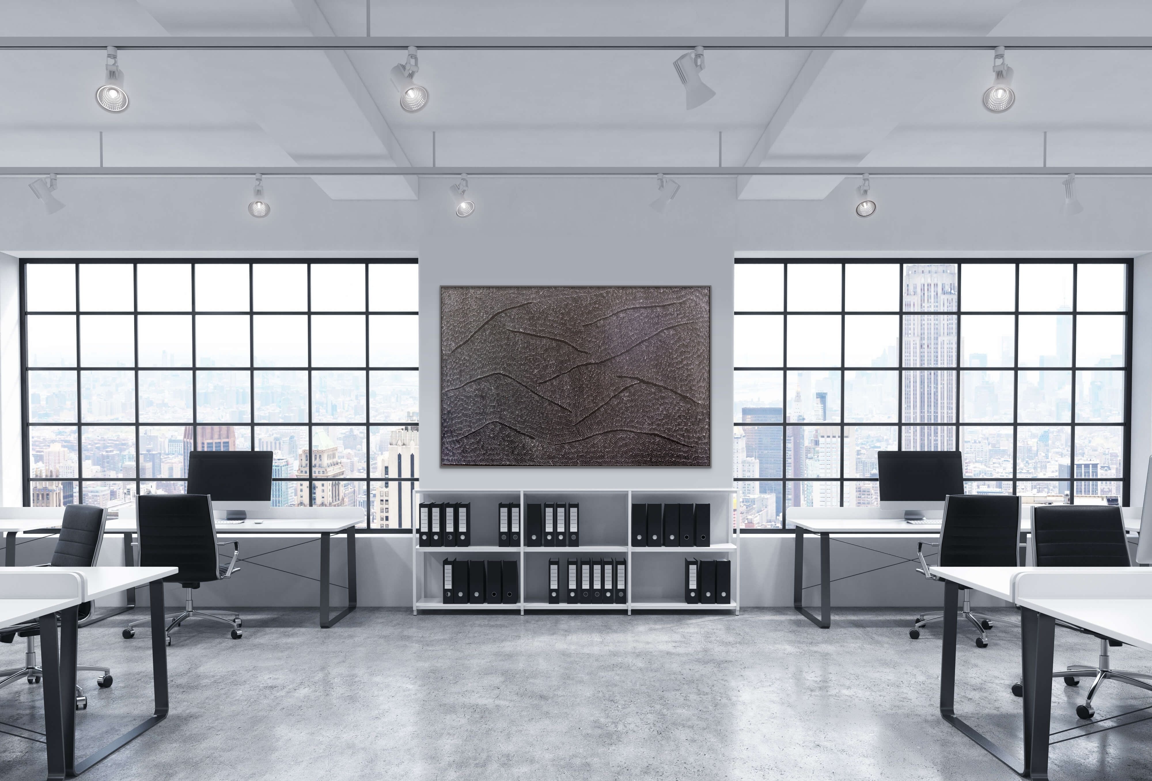 Title: Tali (Sandhills), size 1220 x 1830 mm.