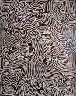 Title: Tingari Dreaming, size 1840 x 1500 mm.