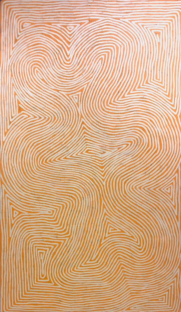 Title: Tingari Dreaming, size 1500 x 900 mm.