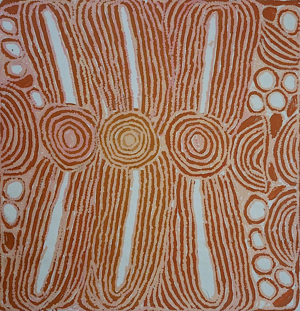 Wirrulunga, size 1200 x 1200 mm.