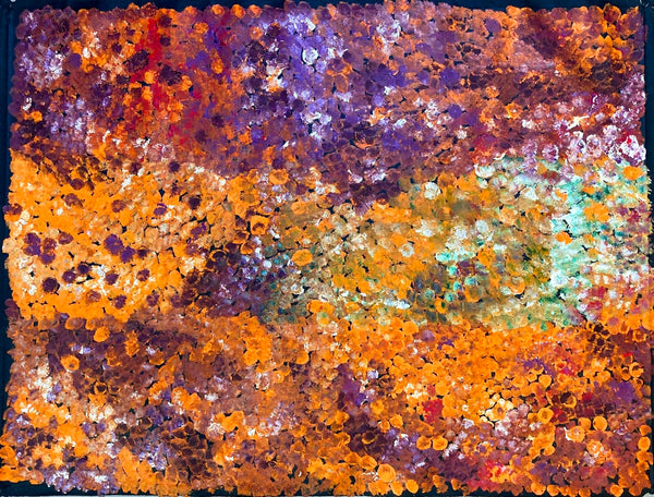 Title:  Bush Plum, size 90 x 120 cm.